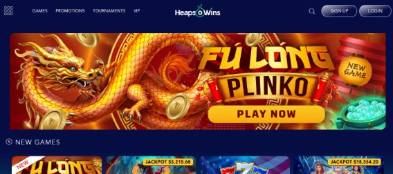 Join Heaps Of Wins and discover hundreds of slot games